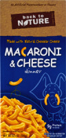 Back to Nature Macaroni & Cheese Dinner