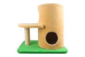 Дряпка-будинок д/котів Вежа бежева сизаль 54*57*45см Lucky Pet