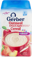 Gerber Oatmeal & Peach Apple Cereal