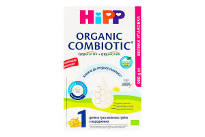 Смесь молочная сухая для детей с рождения 1 Organic combiotic Hipp к/у 900г