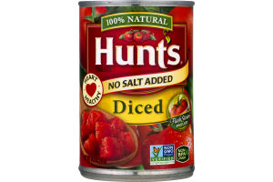 Hunt's Tomatoes 100% Natural Diced No Salt Added