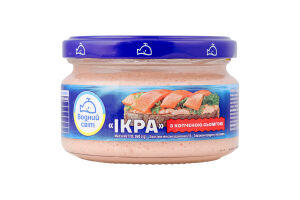 Продукт с икрой океанической рыбы и копченой семгой Икра Водний світ с/б 160г