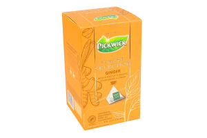 Чай травяной с ароматом имбиря, лемонграсса, куркумы и лимонной цедры Ginger Finest selection Pickwick к/у 25х2г