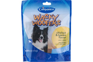 Companion Wacky Woofers Jerky Strips Chicken & Bacon