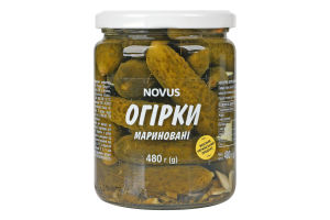 Огірки мариновані Novus 480г