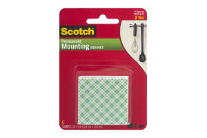 Scotch Permanent Mounting Squares - 6 CT