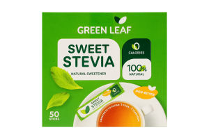 Стевія солодка Green Leaf к/у 50х4г