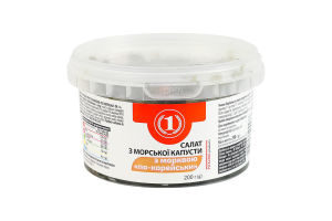 Салат из морской капусты с морковью По-корейски ТМ "1" п/у 200г