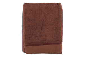 Рушник коричневий махровий 50*90см 360г/м2 Aisha