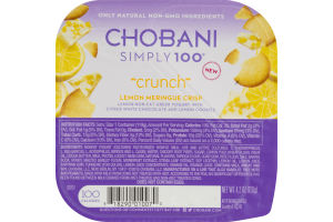 Chobani Simply 100 Greek Yogurt Lemon Meringue Crisp