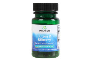 Добавка диетическая капсулы Лютеин и черника Swanson 60шт
