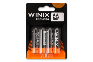 Батарейка солевая AA 1.5V R6P Winix 4шт