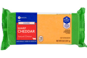 SE Grocers Chunk Sharp Cheddar Natural Cheese