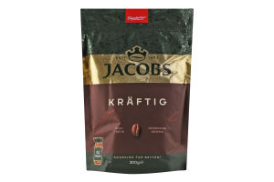 Кофе растворимый сублимированный Kraftig Jacobs д/п 300г