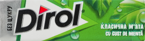 Резинка жевательная без сахара с подсластителями Классическая мята Dirol м/у 14г
