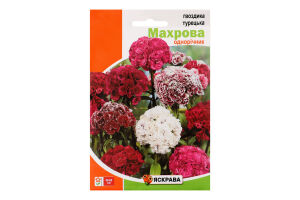 Насіння Квіти Гвоздика Турецька махрова 3г Яскрава
