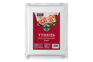 Тунец кусочками в масле стерилизованный Fish Line м/у 1кг