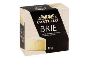 Сир 50% з білою пліснявою Brie Castello к/у 125г