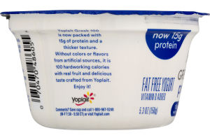 Yoplait Greek 100 Protein Fat Free Yogurt Strawberry Banana