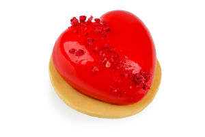 Тістечко Полуничне з малиновим желе 100г