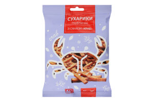 Сухарики Субота пшеничні 90 г зі смаком краба
