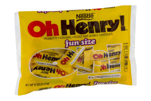 Nestle Oh Henry! Peanutty Caramel Fudge Bar Fun Size