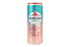 Напиток безалкогольный сильногазированный с ароматом вишни и граната Aromati Borjomi ж/б 330мл