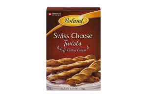 Roland Puff Pastry Crisps Swiss Cheese Twists