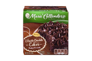 Marie Callender's Double Chocolate Cakes - 2 CT