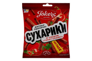Сухарики ржано-пшеничные Томат спайси Big pack Jokers м/у 100г