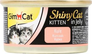 Корм д/кошенят Шайні Кет з куркою 70г Джим Кет