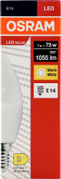 Лампа світлодіодна 7W E14 3000К B75 Osram