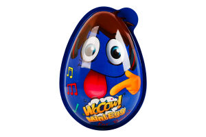 Яйцо пластиковое для мальчика с конфетами и сюрпризом Mini egg Wooow п/у 30г в ассорт