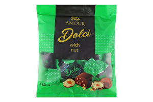Цукерки Dolci with nut Amour м/у 150г