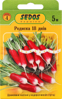 Насіння Редис 18 днів дражоване на стрічці 5м 2г Седос