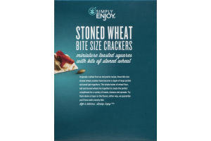 Simply Enjoy Bite Size Crackers Stoned Wheat