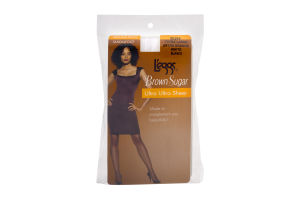 L'eggs Brown Sugar Ultra Ultra Sheer Regular Panty Sandalfoot Extra Large White