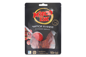 Чипсы куриные со вкусом аджики М'ясо їж д/п 50г