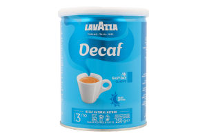 Кофе жареный молотый Deсaffeinato Lavazza ж/б 250г