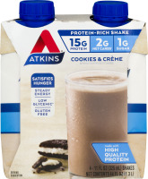 Atkins Cookies & Creme Shake - 4 CT