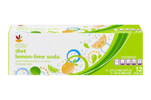 Ahold Diet Lemon-Lime Soda - 12 CT