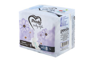 Прокладки Predo Extra Long Size 8 шт. И779 (Туреччина)
