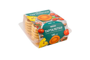 Печиво здобне пісочно-виїмкове Тарталетки Novus к/у 180г