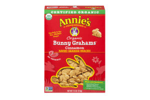 Annie's Homegrown Organic Bunny Grahams Cinnamon Baked Graham Snacks