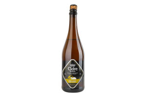 Сидр 700мл 5% полусладкий газированный купажный обыкновенный Яблочный Cidre Royal бут