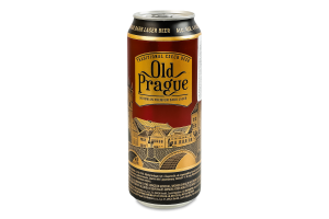 Пиво 0.5л 4.4% темне фільтроване пастеризоване Old Prague з/б