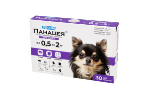 Таблетка протипаразитарна д/собак від 0,5кг до 2кг Панацея Суперіум
