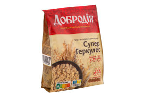Хлопья овсяные цельнозерновые Супер геркулес Добродія м/у 400г