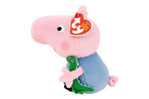 Игрушка мягкая для детей от 3лет 15см №46130 Peppa pig Джордж Beanie babies TY 1шт