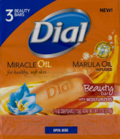 Dial Marula Oil Infused Beauty Bar with Moisturizers - 3 CT